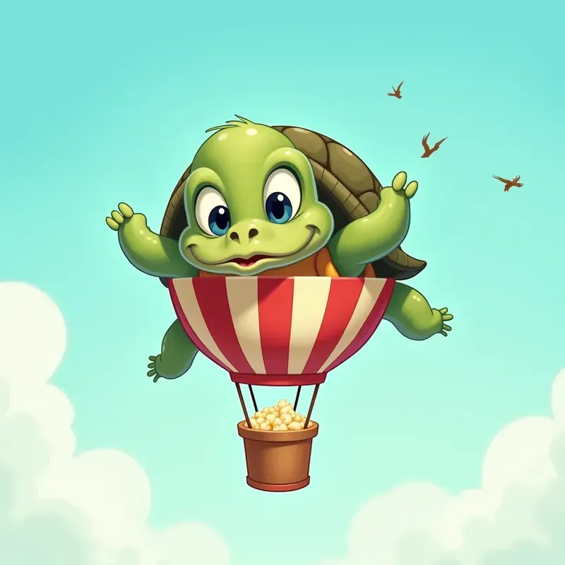 Caricature Animals In Air