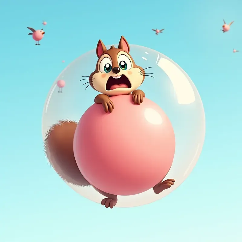 Caricature Animals In Air