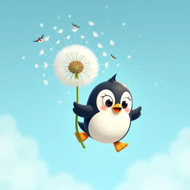 Caricature Animals In Air