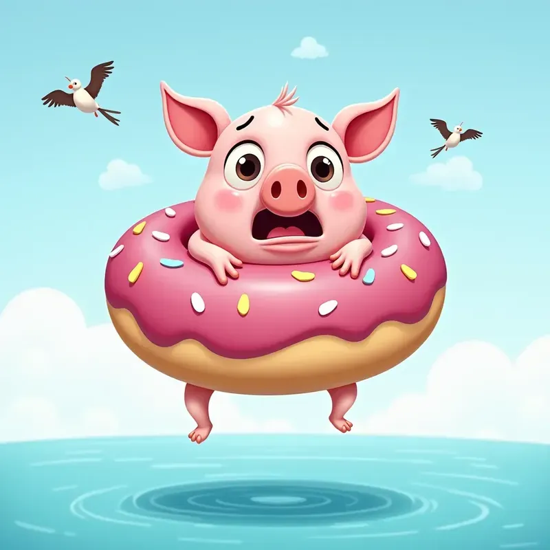 Caricature Animals In Air