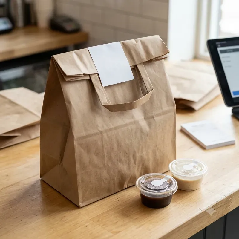 Takeout Tamper Seal Photo Builders