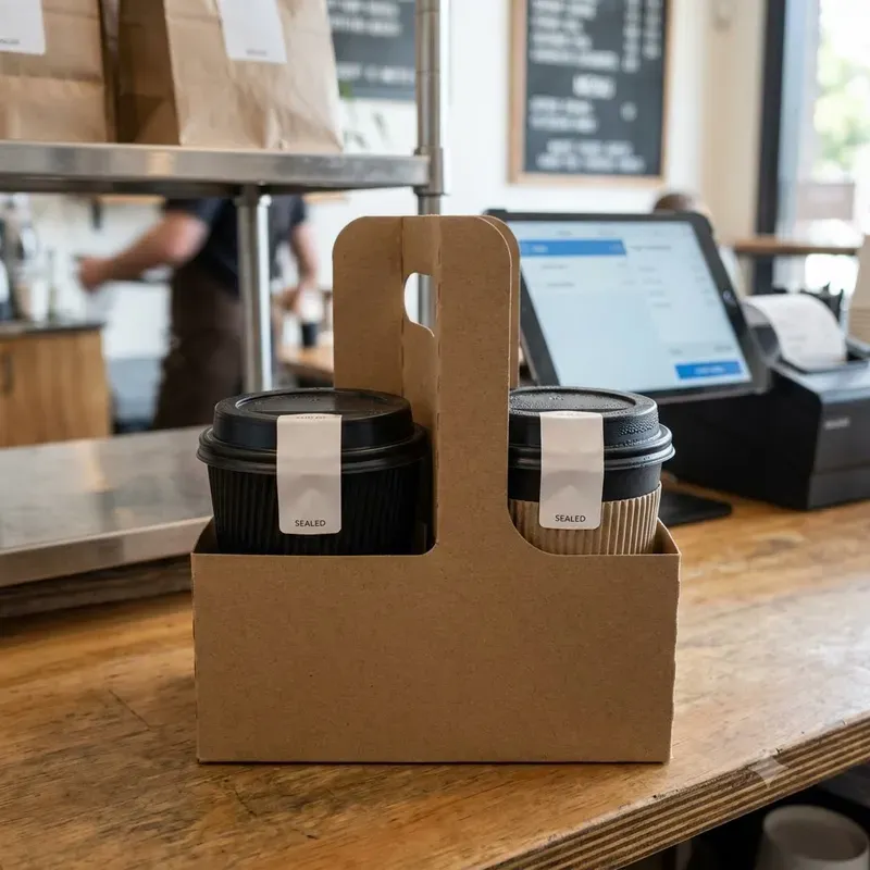 Takeout Tamper Seal Photo Builders