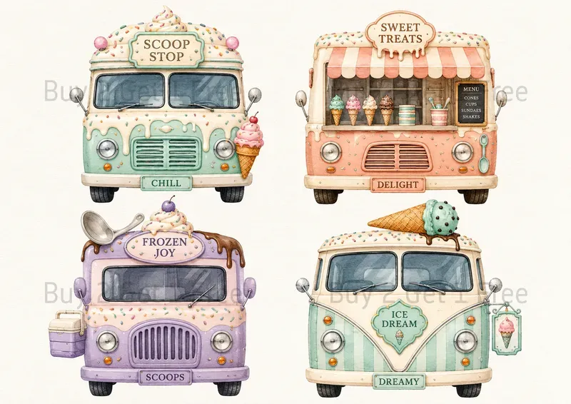 Western Whimsical Transportation Cliparts
