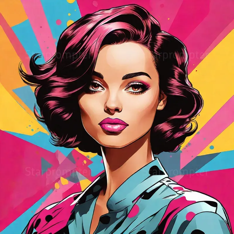 2D Pop Art Illustrations