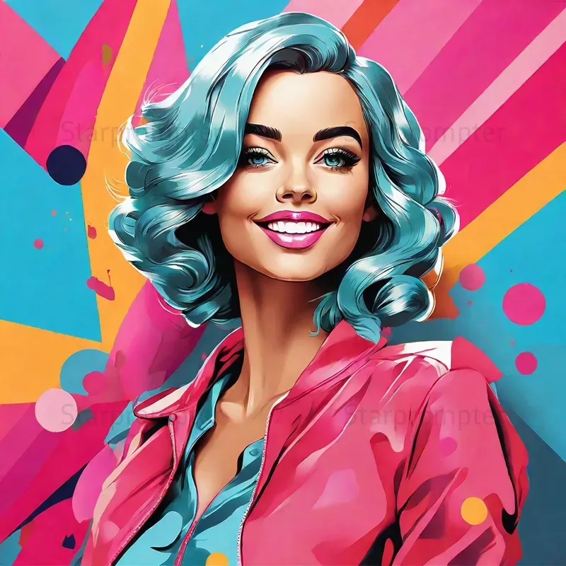 2D Pop Art Illustrations