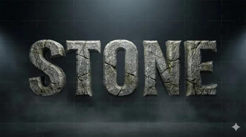 Realistic Material Text Logos