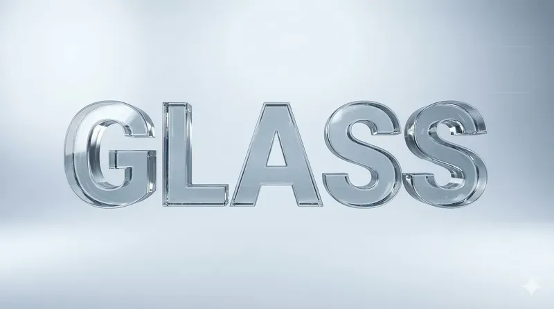 Realistic Material Text Logos