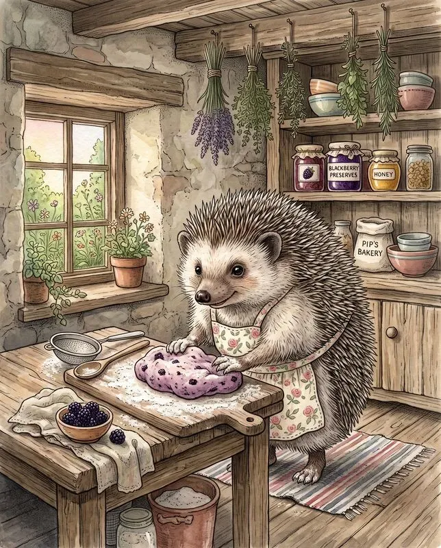 Vintage Animal Storybook Watercolor Art
