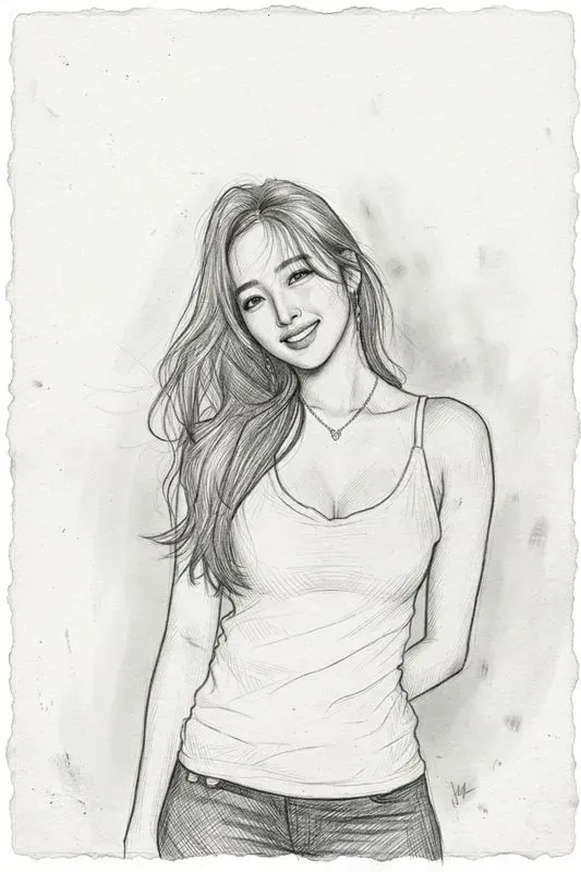 Photos To Handdrawn Pencil Sketch Portraits