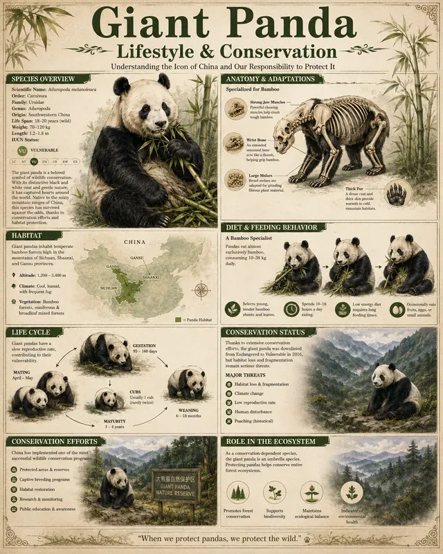 Vintage Wildlife Infographics