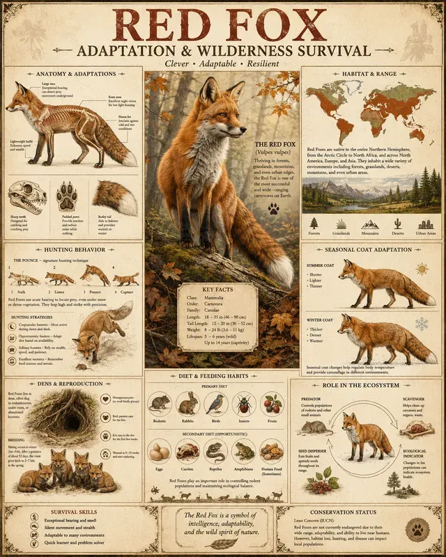 Vintage Wildlife Infographics