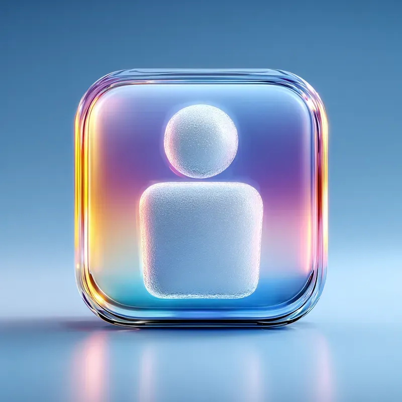 Glassmorphic UI Concept Icons