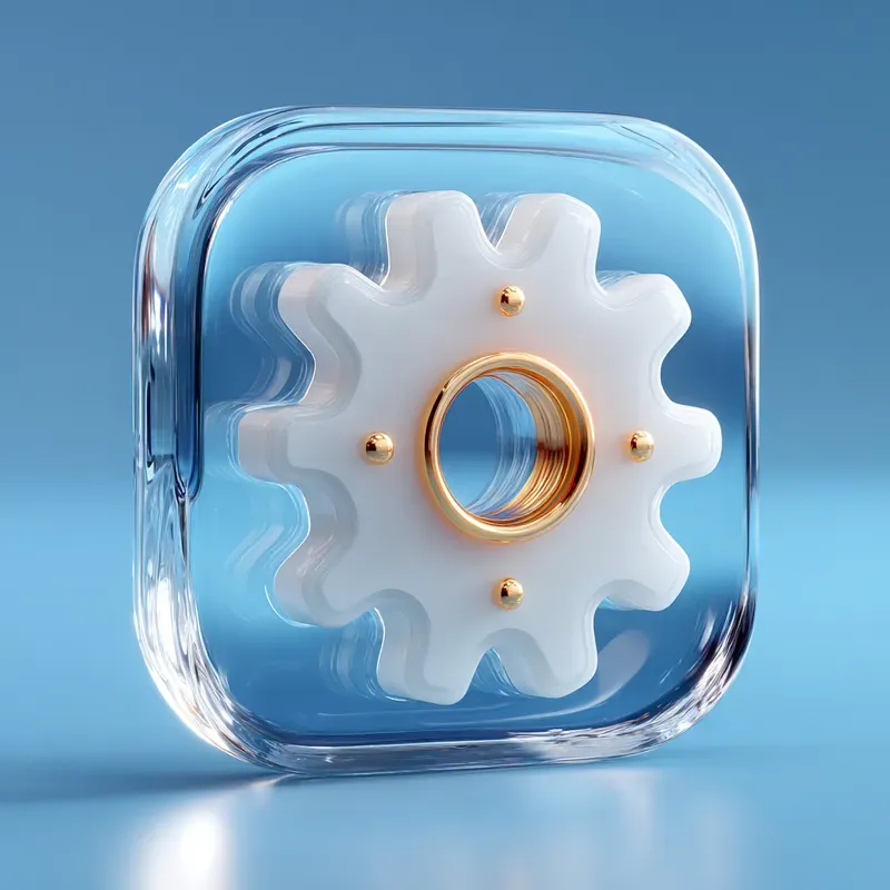 Glassmorphic UI Concept Icons