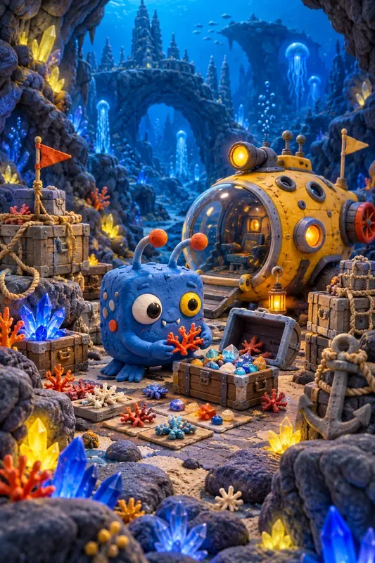 Clay Ocean Monster Explorers