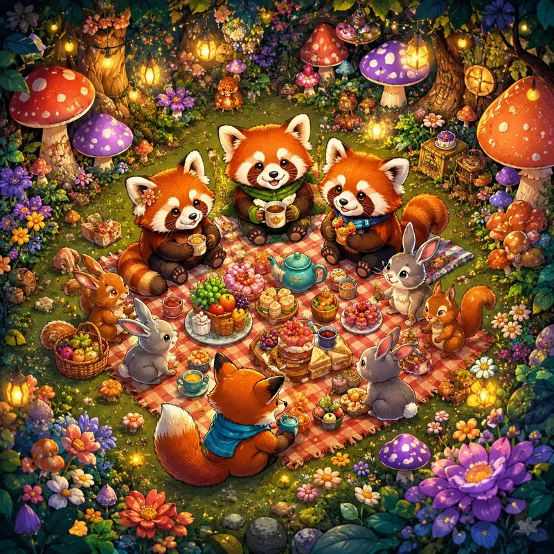 Cute Cartoon Animal Scenes