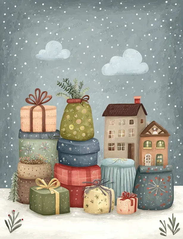 Happy Christmas Village Junk Journals