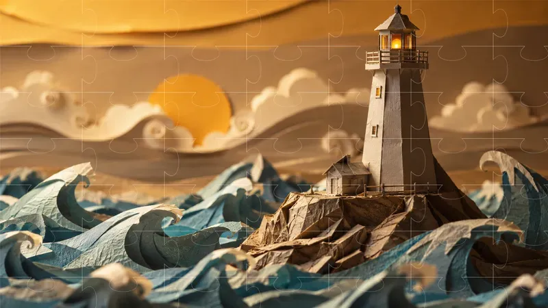 Surreal Kinetic Papercraft Engines