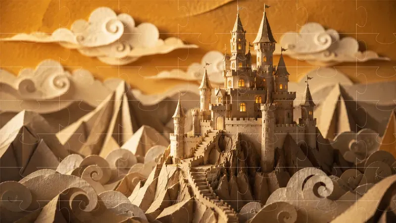 Surreal Kinetic Papercraft Engines