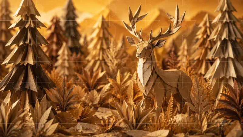 Surreal Kinetic Papercraft Engines