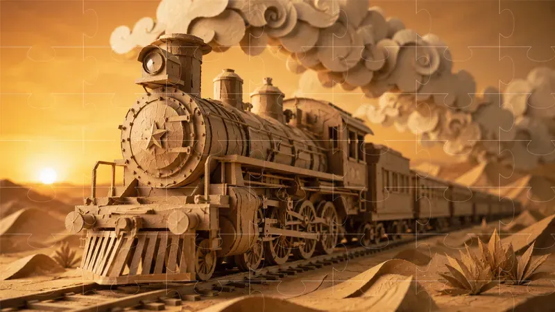 Surreal Kinetic Papercraft Engines