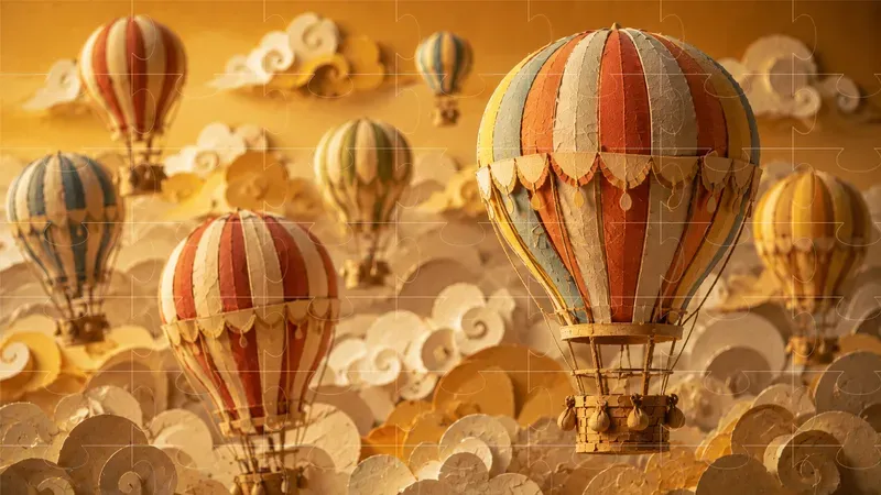 Surreal Kinetic Papercraft Engines