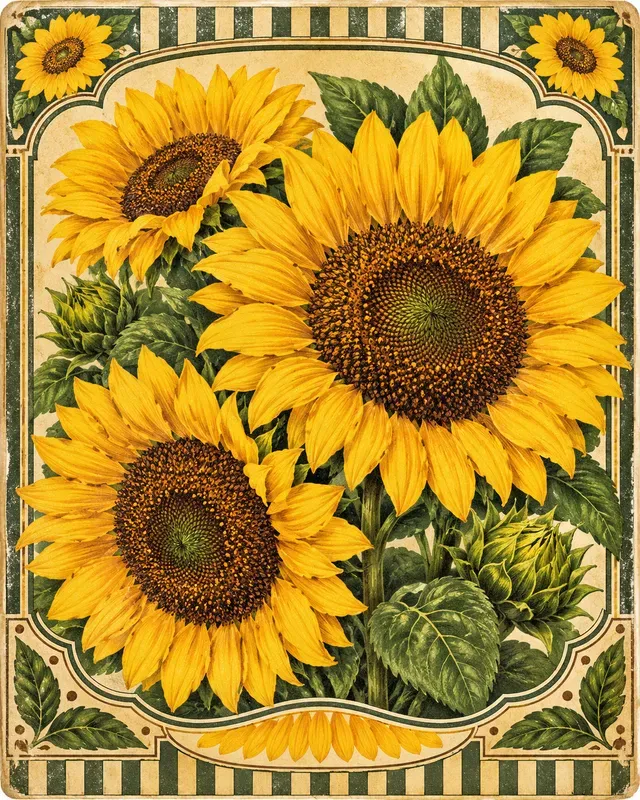 Heirloom Seed Packet Art