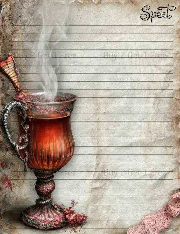 Steampunk Girl Plain Papers