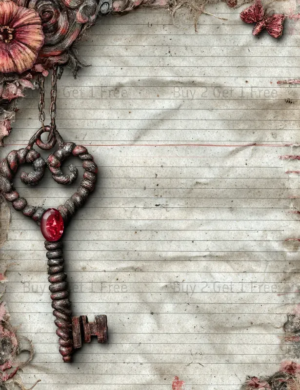 Steampunk Girl Plain Papers