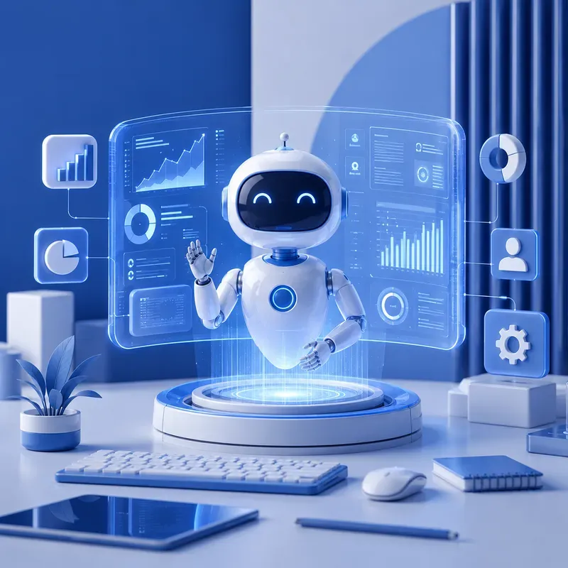 Modern 3D Startup Launch Graphics