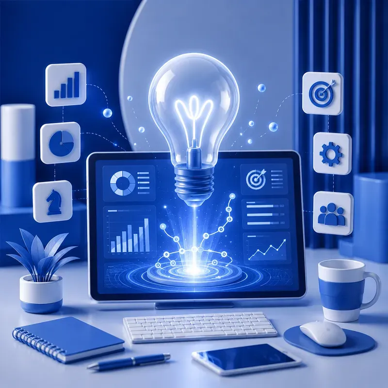 Modern 3D Startup Launch Graphics