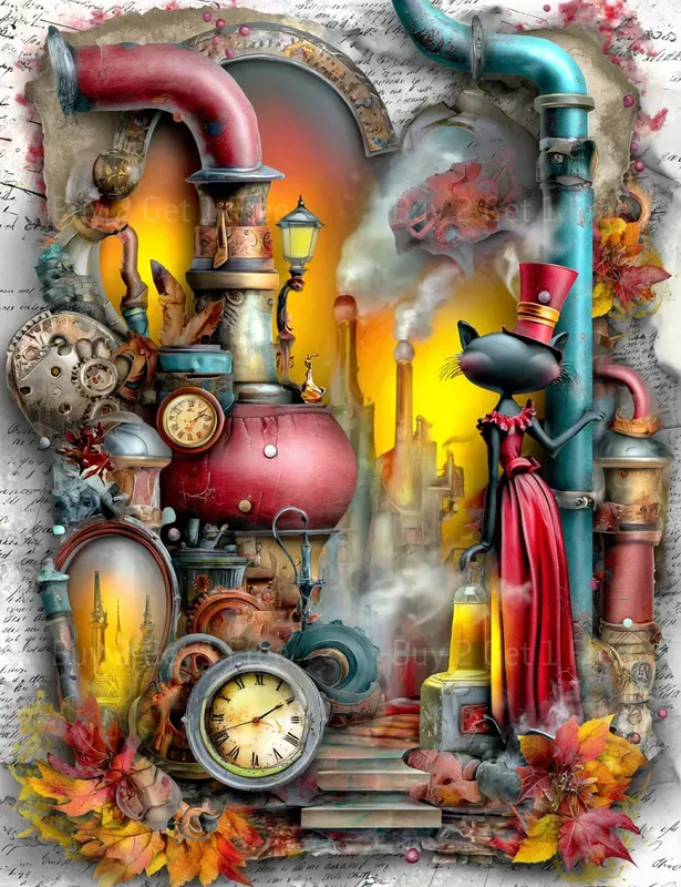Alice In Steampunk World Junk Journals