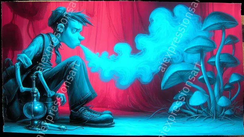 Neon Popsurrealism And Dark Wonderlands