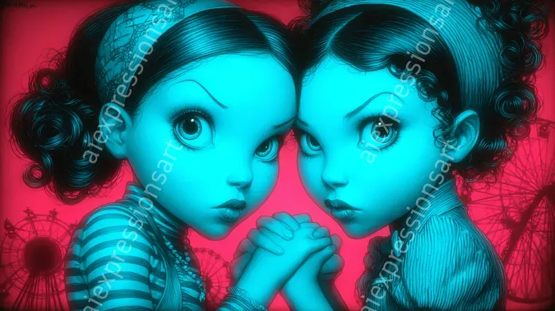 Neon Popsurrealism And Dark Wonderlands