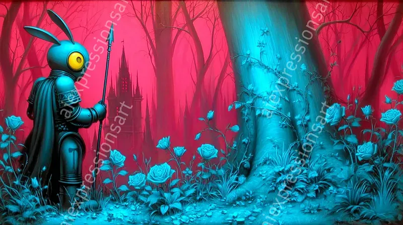 Neon Popsurrealism And Dark Wonderlands