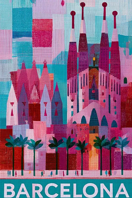 Geometric City Travel Posters