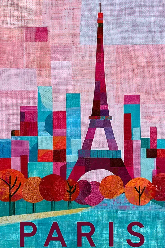 Geometric City Travel Posters