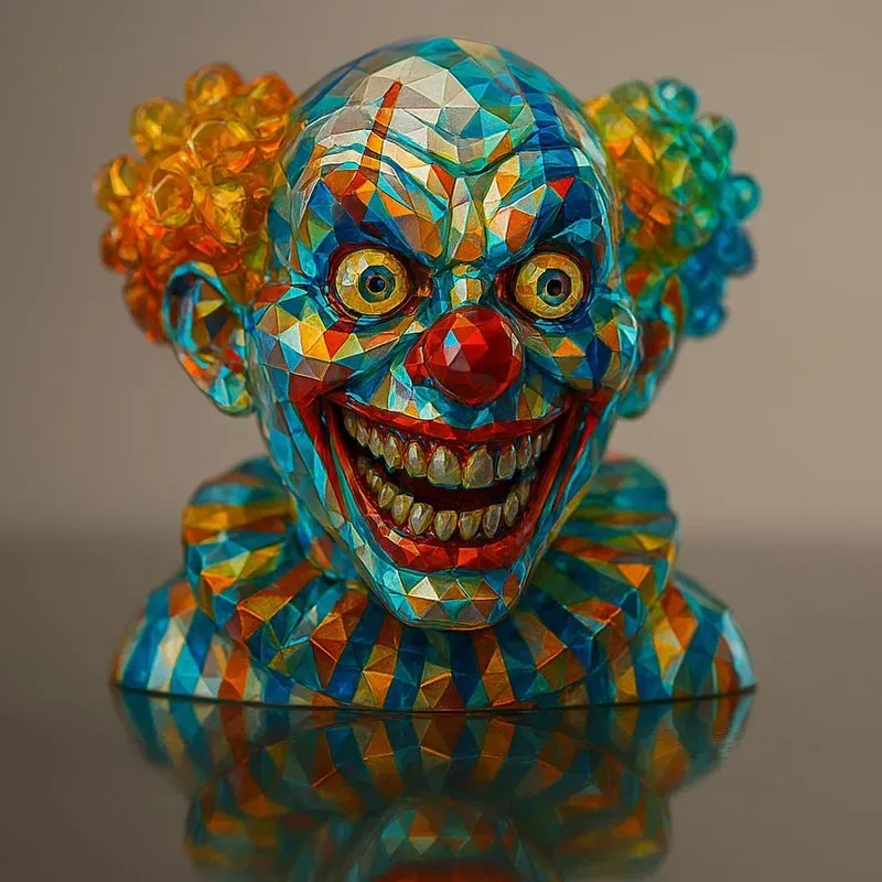 Multicolored Crystal Sculptures