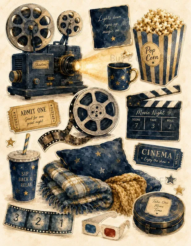Watercolor Ephemera Clipart Collections