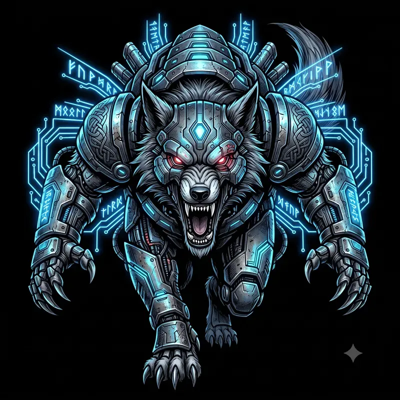 Cyber Viking Mythology Tshirt Designs