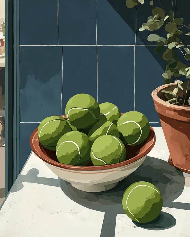 Sunlit Mediterranean Illustration Style