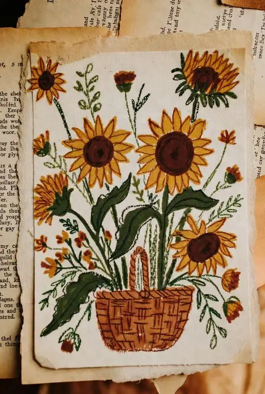 Vintage Dictionary Flower Art