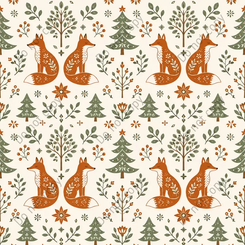 Scandinavian Folk Seamless Patterns