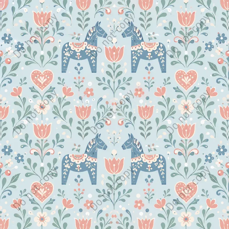 Scandinavian Folk Seamless Patterns