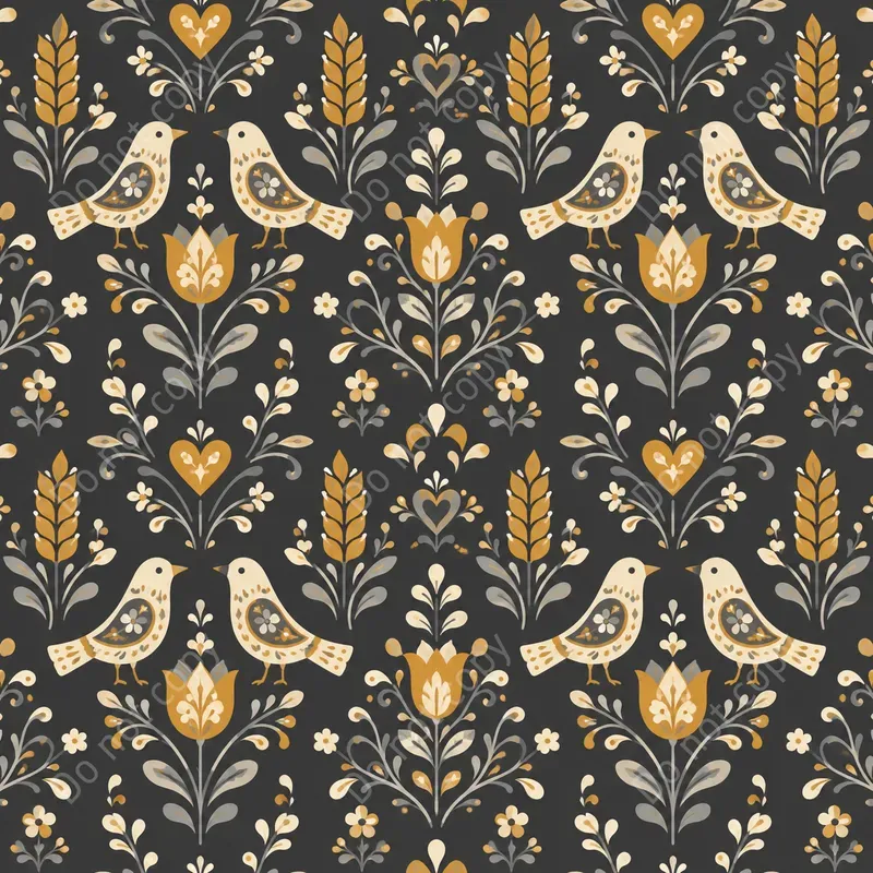 Scandinavian Folk Seamless Patterns