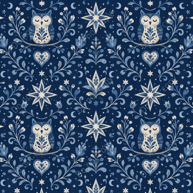 Scandinavian Folk Seamless Patterns