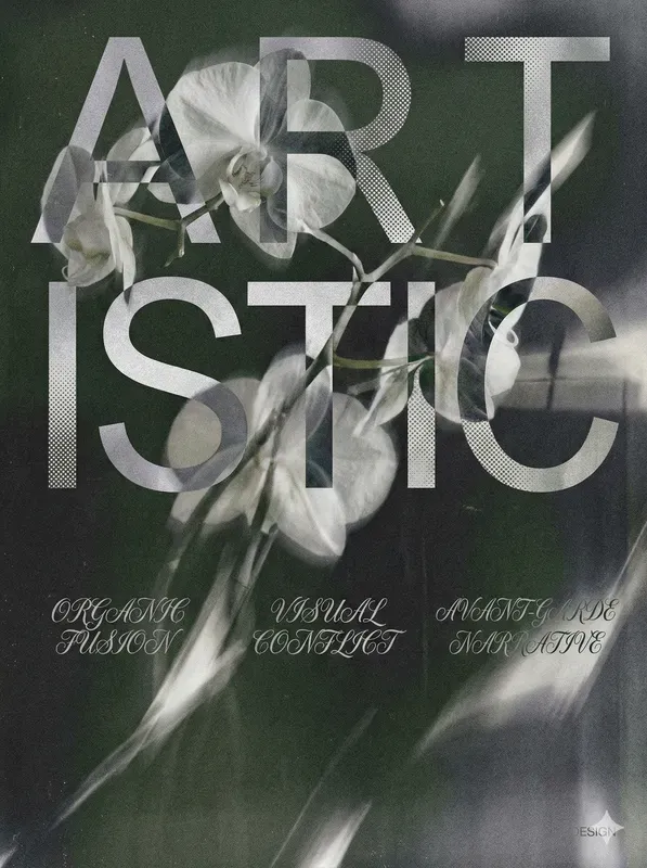 Avantgarde Typoart Floral Posters