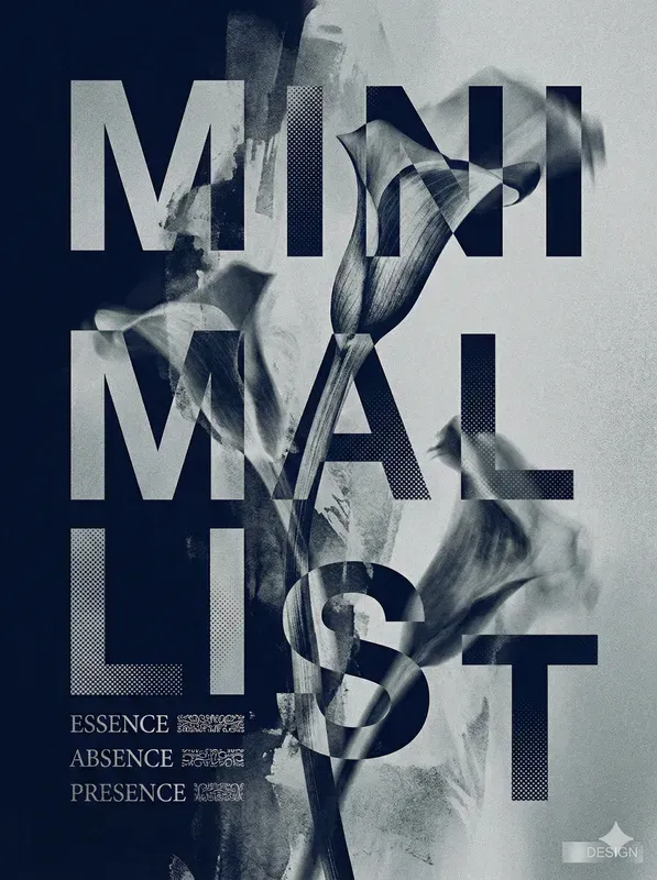 Avantgarde Typoart Floral Posters
