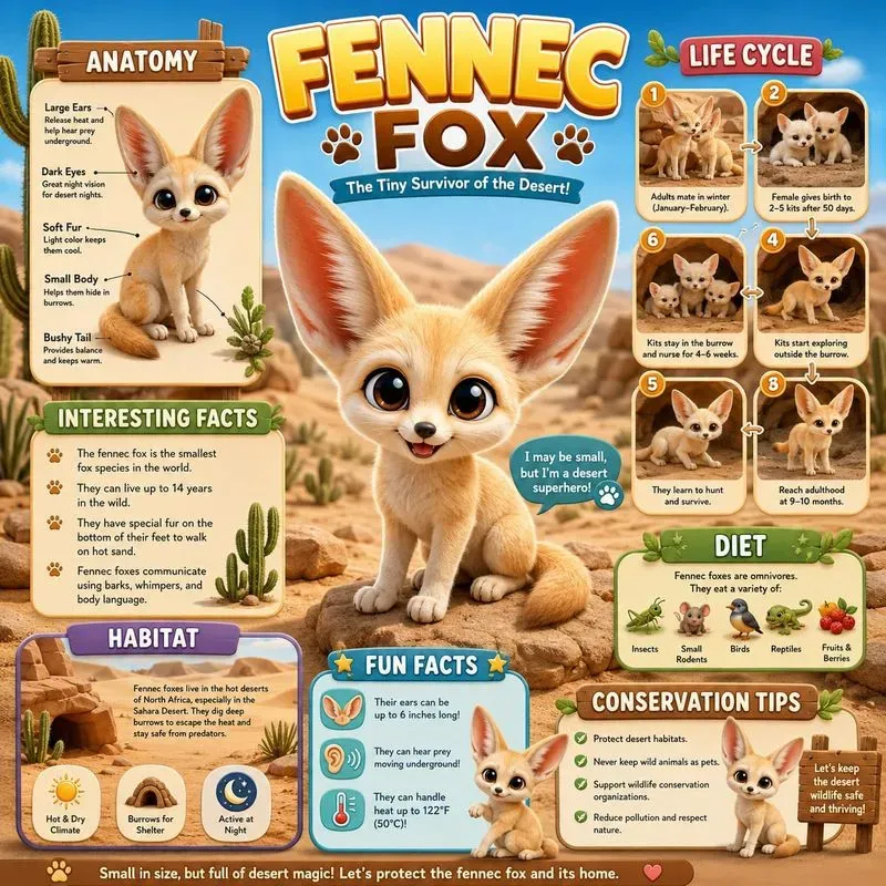 Cute Animal Learning Infographics