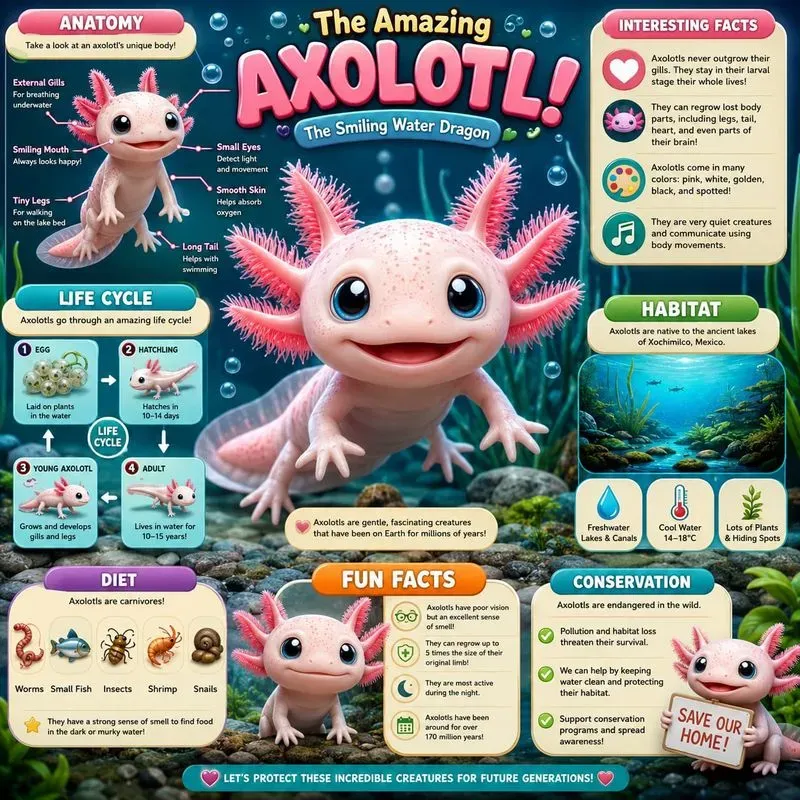 Cute Animal Learning Infographics