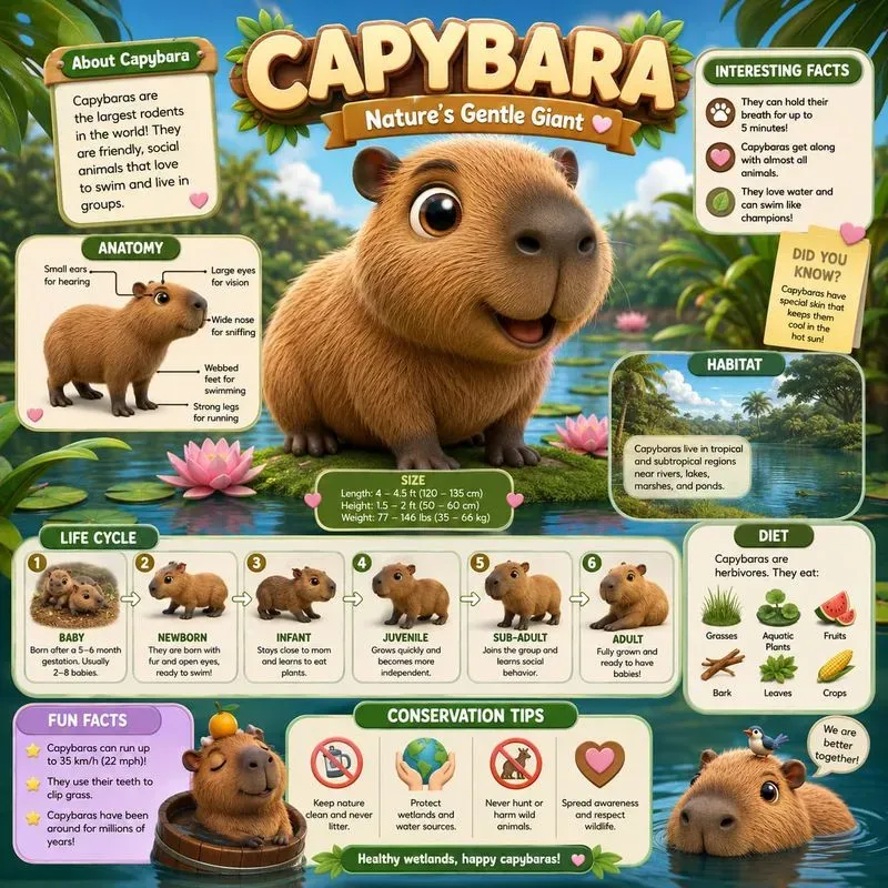 Cute Animal Learning Infographics